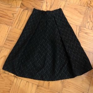 Zara Black Midi Skirt